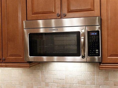 stainless steel under cabinet microwave|microwaves that hang under cabinets.